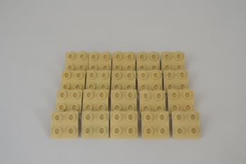 Preview: LEGO 20 x Winkelplatte 90Â° beige Tan Bracket 1x2  2x2 44728