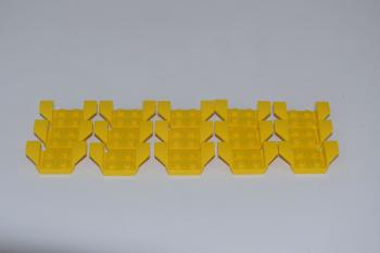 Preview: LEGO 15 x KotflÃ¼gel gelb Yellow Vehicle Mudguard with Flared Wings 2x4 41854