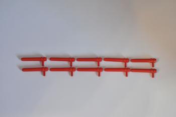 Preview: LEGO 10 x Zylinder m. Griff rot Red Cylinder 1x5 1/2 with Bar Handle 87617