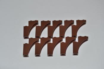 Preview: LEGO 10 x Bogenstein rotbraun Reddish Brown Brick Arch 1x3x3 13965