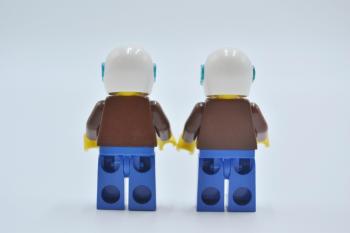 Preview: LEGO 2 x Figur Minifigur Flughafen Arbeiter jbr001aus Set 10159 6597