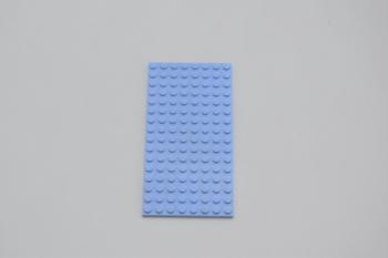 Preview: LEGO Basisplatte Grundplatte Bauplatte Bright Light Blue Basic Plate 8x16 92438
