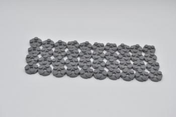 Preview: LEGO 40 x Platte rund neues dunkelgrau Dark Bluish Gray Plate Round 2x2 4032 