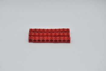 Preview: LEGO 30 x Lochstein Lochbalken rot Red Technic Brick 1x1 with Hole 6541