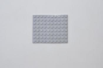 Preview: LEGO 10 x Basisplatte neuhell grau Light Bluish Gray Basic Plate 1x8 3460