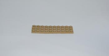 Preview: LEGO 30 x Basisplatte Bauplatte dunkelbeige Dark Tan Basic Plate 1x1 3024