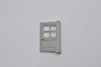 Preview: LEGO HaustÃ¼r EingangstÃ¼r althell grau Light Gray Door 1x4x5 with 4 Panes 3861