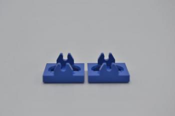 Preview: LEGO 2 x Magnethalterung kurz blau Blue Magnet Holder 2x2 Short Arms 2609a