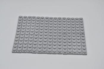 Mobile Preview: LEGO 30 x Basisplatte neuhell grau Light Bluish Gray Basic Plate 1x6 3666
