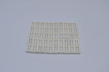 Preview: LEGO 50 x Gitterfliese 1x2 weiß white grid slab 2412 211201