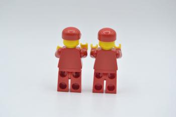 Preview: LEGO 2 x Figur Minifigur Octan Racing Rennfahrer Racer rot oct034 aus Set 6337