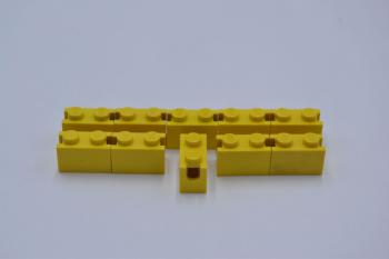 Preview: LEGO 10 x Armhalter Stein gelb Yellow Modified 1x2 Digger Bucket Arm Holder 3317