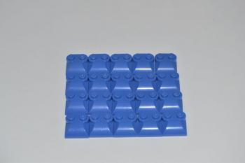 Preview: LEGO 20 x Motorhaube blau Blue Slope Curved 2x2x2/3 with Two Studs 47457