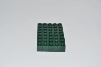 Preview: LEGO 10 x Basisstein Baustein dunkelgrÃ¼n Dark Green Basic Brick 1x4 3010 