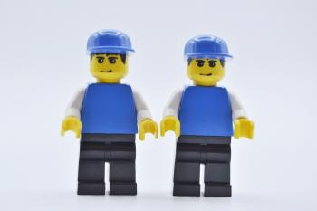 Preview: LEGO 2 x Figur Minifigur Fußballer Sports Soccer soc128 aus Set 3570