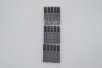 Preview: LEGO 15 x Dachstein neues dunkelgrau Dark Bluish Gray Slope Curved 6x1 42023