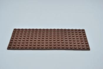 Mobile Preview: LEGO 30 x Basisplatte 2x3 rotbraun reddish brown basic plate 3021 4211189