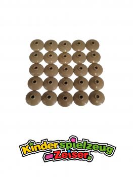 Preview: LEGO 25 x Teller SchÃ¼ssel Radar dunkelbeige Dark Tan Dish 2x2 Inverted 4740