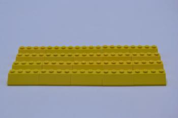 Preview: LEGO 20 x Dachstein SchrÃ¤gstein Dachziegel gelb Yellow Slope 45 2x4 3037