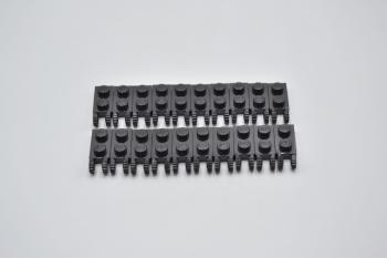 Preview: LEGO 20 x Gelenkscharnier schwarz Black Hinge Plate 1x2 Locking 2 Fingers 44302