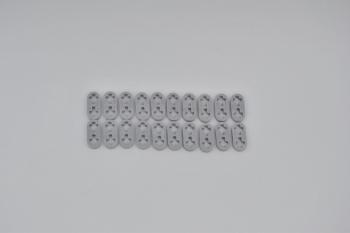 Preview: LEGO 20 x Technic Liftarm 1x2 flach neuhell grau newgrey half beam 2m 41677