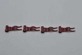 Preview: LEGO 4 x Flagge Fahne Welle links dunkelrot Dark Red Flag 4x1 Wave Left 4495a