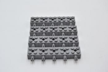 Preview: LEGO 20 x Stein neues dunkelgrau Dark Bluish Gray Brick 2x2 with Pin 6232 