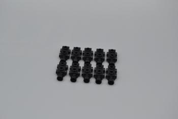 Preview: LEGO 10 x Konverter schwarz Black Brick Modified 1x2x2/3 Studs on Sides 4595