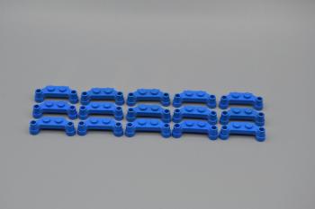 Preview: LEGO 15 x DÃ¼senhalter Weltraum blau Blue Plate Modified 1x4 Offset 4590