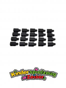 Preview: LEGO 20 x Schanier schwarz Black Hinge Brick 1x2 Locking 1 Finger Vertical 30364