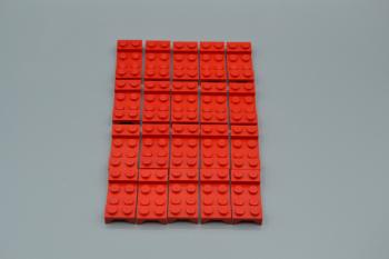 Preview: LEGO 20 x Platte 2x4 Radabdeckung Kotflügel rot red wheel case mudguard 3788