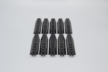 Preview: LEGO 10 x Propeller schwarz Black Hinge Plate 1x8 Rounded Plate Underside 30407