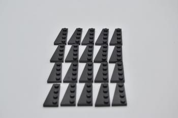 Preview: LEGO 20 x FlÃ¼gelplatte links schwarz Black Wedge Plate 4x2 Left 41770