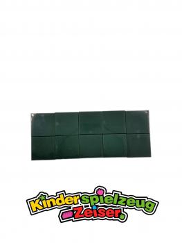 Preview: LEGO 10 x Kachel Fliese Platte dunkelgrÃ¼n Dark Green Tile 2x2 with Groove 3068b