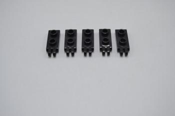 Preview: LEGO 10 x Scharnierplatte Gelenk schwarz Black Hinge Plate 1x2 2 Fingers 4276b