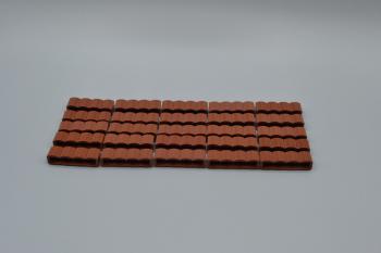 Preview: LEGO 25 x Palisadensteine rotbraun Reddish Brown Brick Modified 1x4 Log 30137