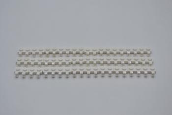 Preview: LEGO 30 x Platte 2 Clip weiÃŸ White Plate Mod. 1x2 with 2 Open O Clips 60470b