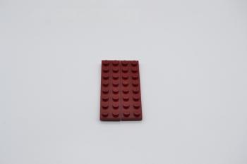 Preview: LEGO 2 x Basisplatte dunkelrot Dark Red Basic Plate 2x8 3034 4163456