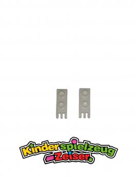 Preview: LEGO 2 x Scharnier weiÃŸ White Hinge Plate 1x2 with 3 Fingers 4275b