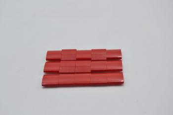 Preview: LEGO 15 x Dachstein System gebogen rot Red Slope Curved 2x2 15068