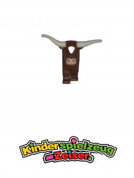 Preview: LEGO Kuh Bauernhof Land rotbraun Reddish Brown Cow Head Pattern 64452pb01c02