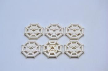 Preview: LEGO 6 x Ring weiÃŸ White Plate Modified 2x2 Bar Frame Octagonal 75937 6009016