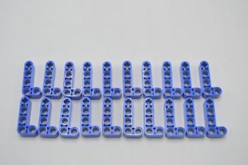 Preview: LEGO 20 x Liftarm blau Blue Technic Liftarm Bent Thick L-Shape 2x4 32140
