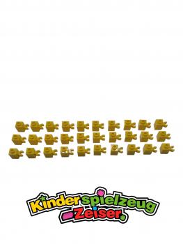 Preview: LEGO 30 x Stein O Clip gelb Yellow Brick 1x1 with Open O Clip Hollow Stud 30241b