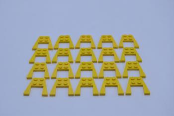 Preview: LEGO 20 x FlÃ¼gel Keilplatte mit Aussparung gelb Yellow Wedge Plate 4x4 43719