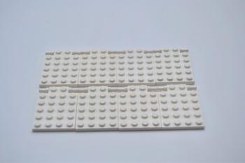 Preview: LEGO 8 x Platte FalltÃ¼r weiÃŸ White Plate 4x6 Trap Door Long Pins 92099 4599044