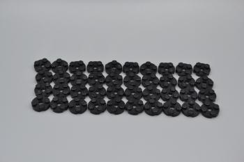 Mobile Preview: LEGO 40 x Platte 2x2 rund schwarz black circle plate 4032 403226