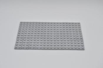 Mobile Preview: LEGO 30 x Basisplatte Bauplatte neuhell grau Light Bluish Gray Plate 2x4 3020