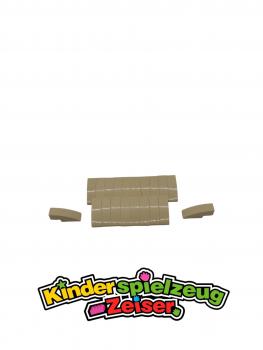 Preview: LEGO 20 x Bogenstein Dachstein beige Tan Slope Curved 3x1 50950