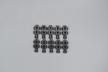 Preview: LEGO 10 x Konverter schwarz Black Brick Modified 1x2x2/3 Studs on Sides 4595